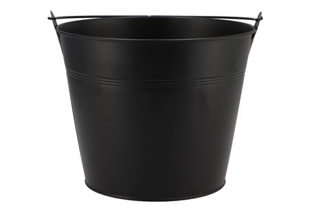 <h4>Zinc Basic Black Bucket 22,5x18cm</h4>