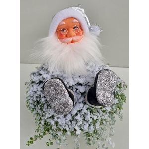 K34 Kerstman Zilver Met Sneeuw