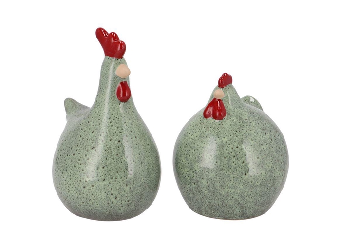 Jet Green Chicken Ass 12x12x15cm