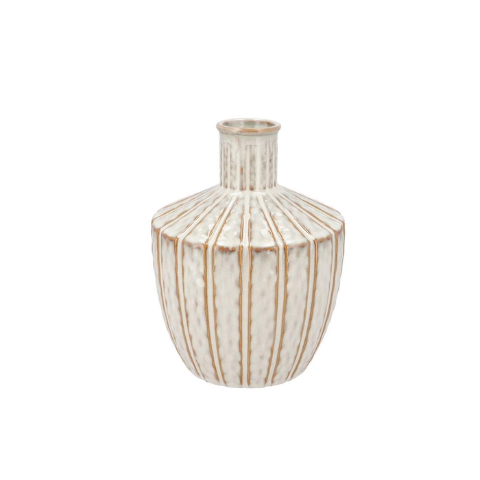 <h4>Sifan White Vase Long Round 19x19x25cm Nm</h4>