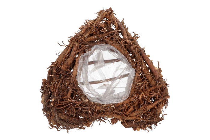 <h4>Wreath Root Heart Nat 40x10cm Nm</h4>