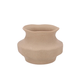 Junia Brown Organic Vase 19x19x14cm