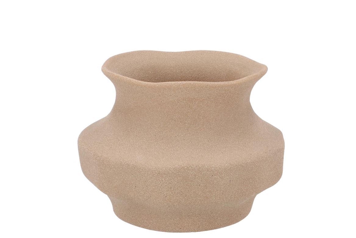 <h4>Junia Brown Organic Vase 19x19x14cm Nm</h4>