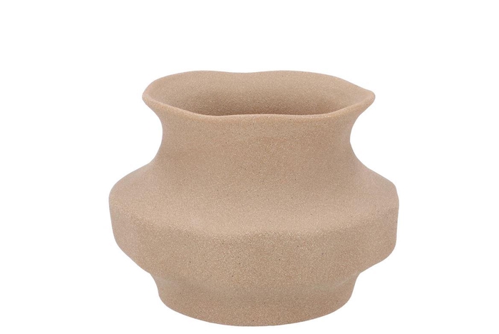 <h4>Junia Brown Organic Vase 19x19x14cm</h4>