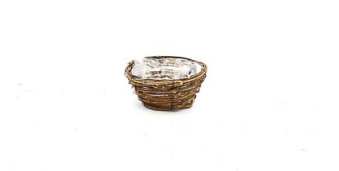<h4>Basket branches brown round D18 H9 B12cm</h4>