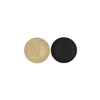 Melamine Shine Black/gold Plate Round Ass 18x18x2cm