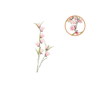 Silk Bellwort Pink Single Stem 82cm