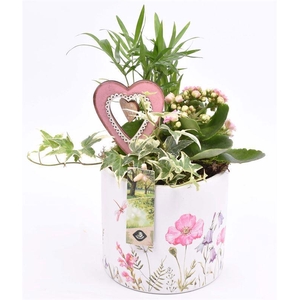 Keramiek pot decal 14cm