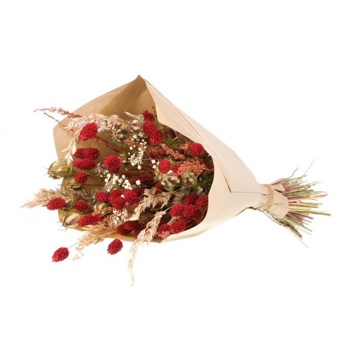 .Bouquet trendy tango white-red