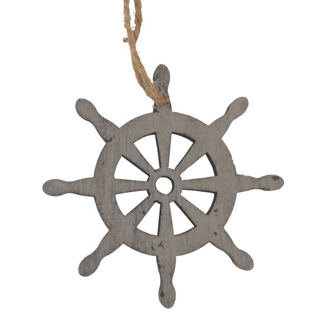 <h4>Hanger scheepsroer hout 7cm+16cm touw grijs</h4>