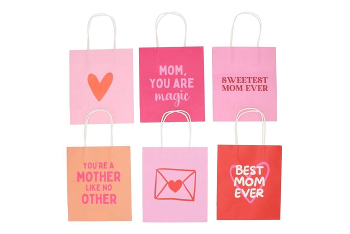 <h4>Gift Paperbag Mom Heart Ass Pink 18x8x21cm</h4>