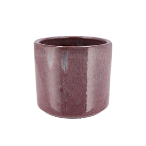 Javea Cilinder Pot Glazed Pink 17x15cm