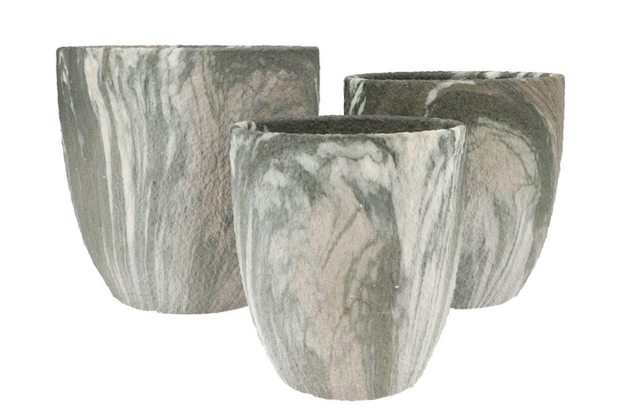 <h4>Monty Green Pot S/3 31x31/26x27/21x23cm</h4>