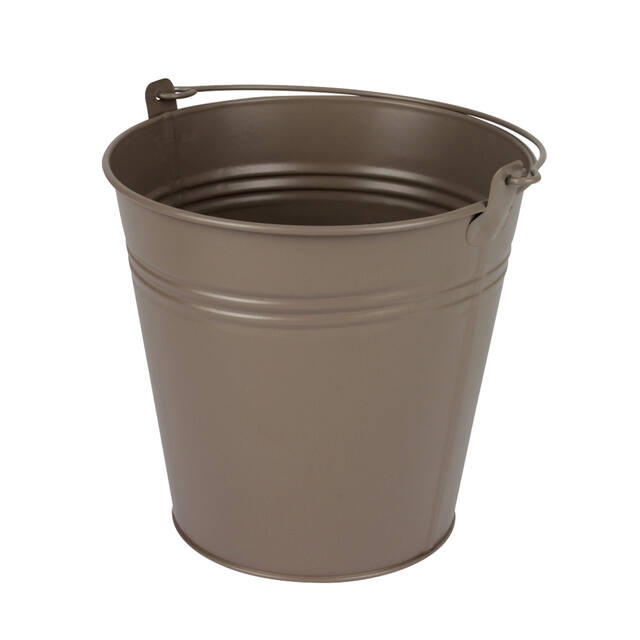 <h4>Bucket Sevilla zinc 15.5xH14.8cm ES14/15 taupe</h4>