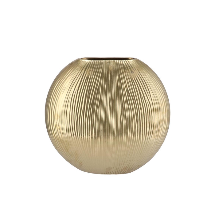 <h4>Sifan Gold Vase Oval 32x13x31cm</h4>
