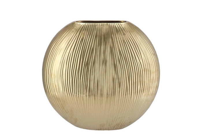 <h4>Sifan Gold Vase Oval 32x13x31cm</h4>