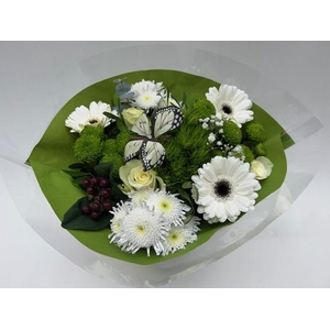 Boeket Biedermeier Wit