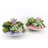 arr2 PL - Glas schaal 27cm - roze/lila