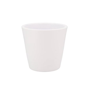 Vinci Matt White Container Pot 18x16cm