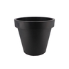 Plastique Anthracite Pot Bord Large 40cm