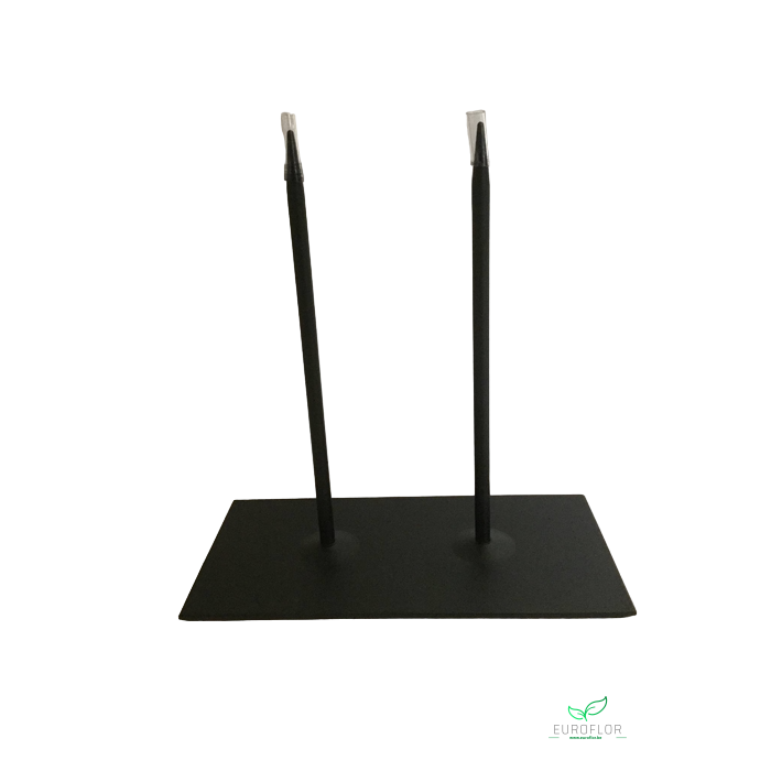 <h4>METAL FRAME STAND BLACK 20X10XH20CM 2 PINS</h4>