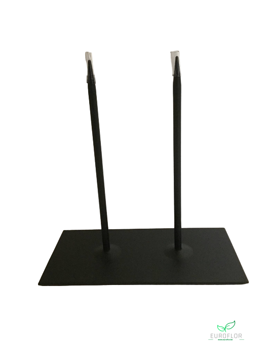 METAL FRAME STAND BLACK 20X10XH20CM 2 PINS