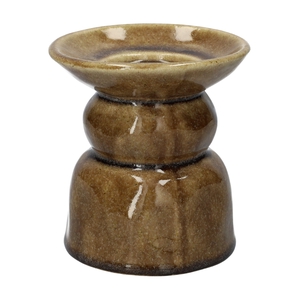 DF03-741358200 - Candle hldr Novi d11.5xh12.5 mocca