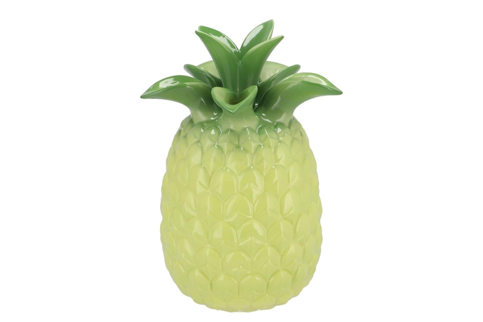 Pineapple Tropical Lime Vase 23x23x33cm Nm