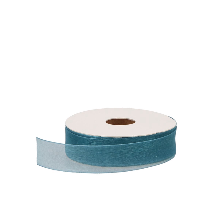<h4>Lint Organza 43 Turquoise 50mx25mm</h4>