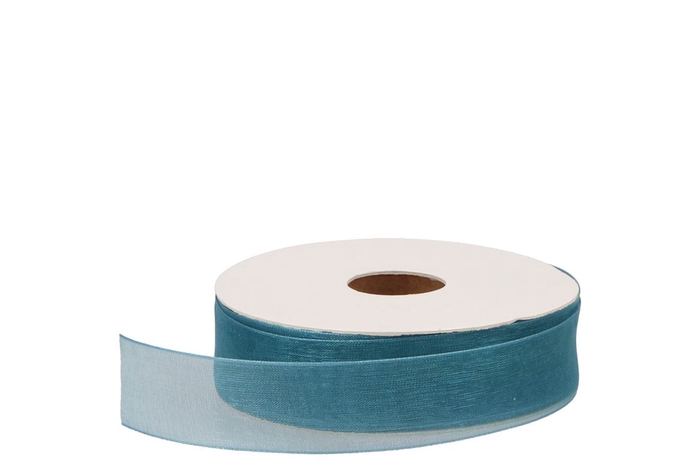 <h4>Ribbon Organza 43 Turquoise 50mx25mm</h4>