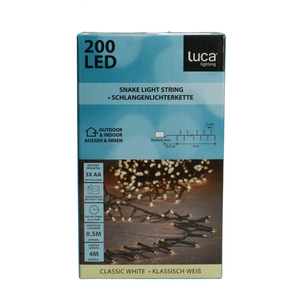 Kerst LED slinger 200L 4m incl.timer
