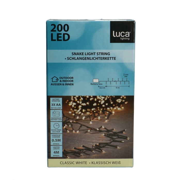 <h4>Kerst LED slinger 200L 4m incl.timer</h4>