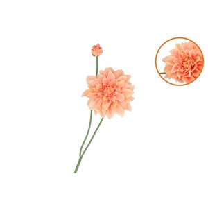 Silk Dahlia Spike Orange 78cm Nm