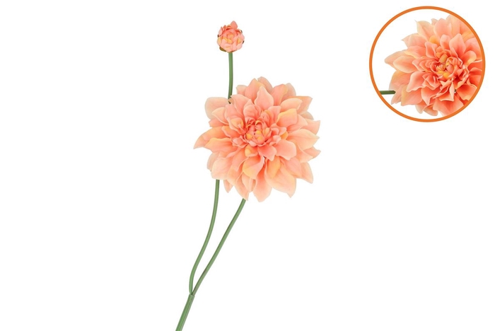 <h4>Silk Dahlia Spike Orange 78cm Nm</h4>