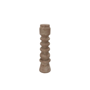 Florence Antique Bronze Candle H Swirl 10x10x39cm