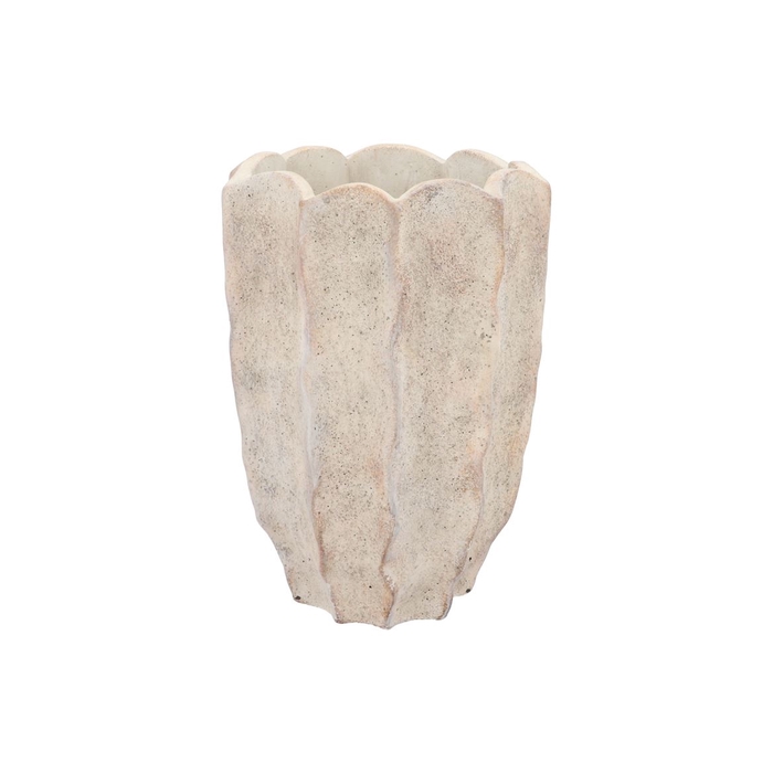 <h4>Alaska Wavy Sand Vase 22x21x30cm</h4>