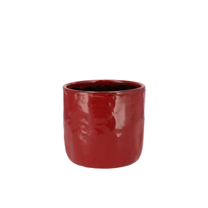 <h4>Iron Stone Red Glazed Pot 9x8cm</h4>
