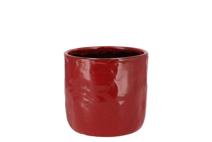 <h4>Iron Stone Red Glazed Pot 9x8cm</h4>