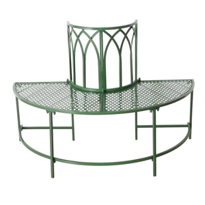Bench Vico, H 90 cm, Iron powder coated, Green, 4066076330591, 2043968