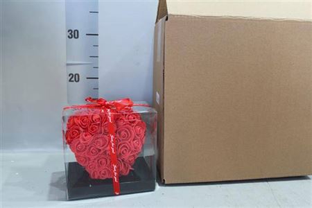 <h4>.div Hart Zijde Roos Rood 12 Cm</h4>