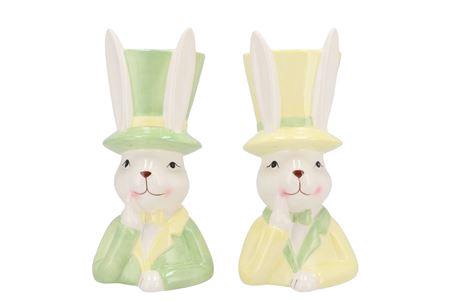 <h4>Easter Ceramic Dreamy Pastel Mix Bunny Hat Ass 12x</h4>