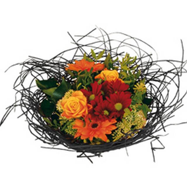 <h4>Bouquet holder woody Ø25cm black 10pce/bundle</h4>