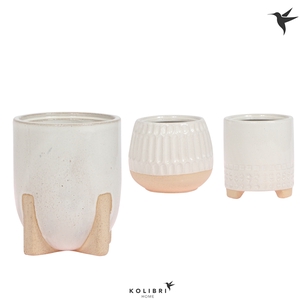 Kolibri home Desert pot white