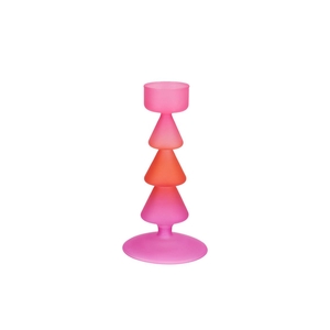 Nova Fuchsia Candle Holder Tricolor 9x9x17cm