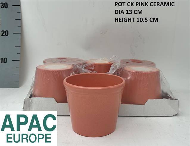 DECO POT STRAWBERRY PINK 13CM