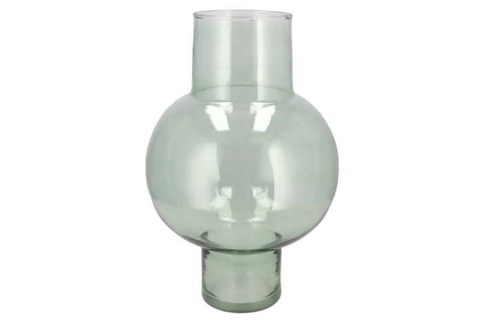 Mira Green Glass Bulb High Vase 25x25x41cm