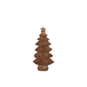 Wonderland Scottish Brown Tree Star 11x7x19cm Nm