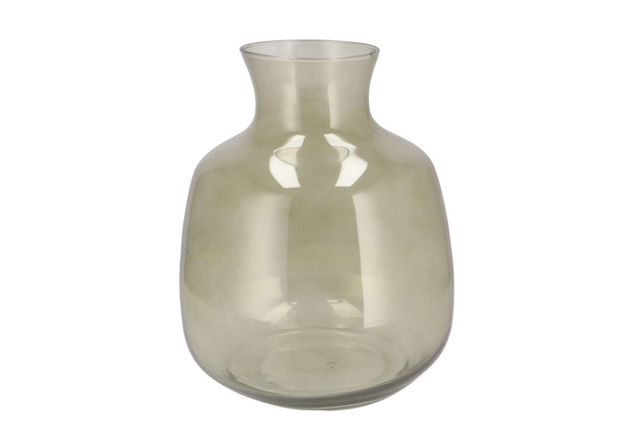<h4>Mira Olive Green Glass Bottle Big 24x24x28cm</h4>