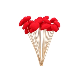 Pick Hart Vilt Red 6x6+ Stick 50cm P/1