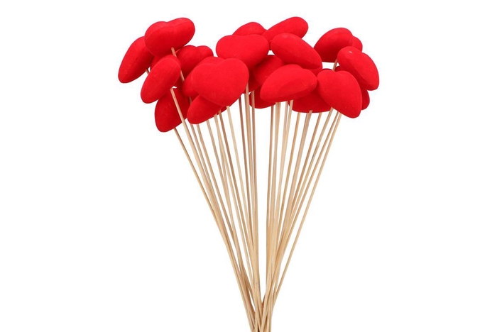 Pick Hart Vilt Red 6x6+ Stick 50cm P/1